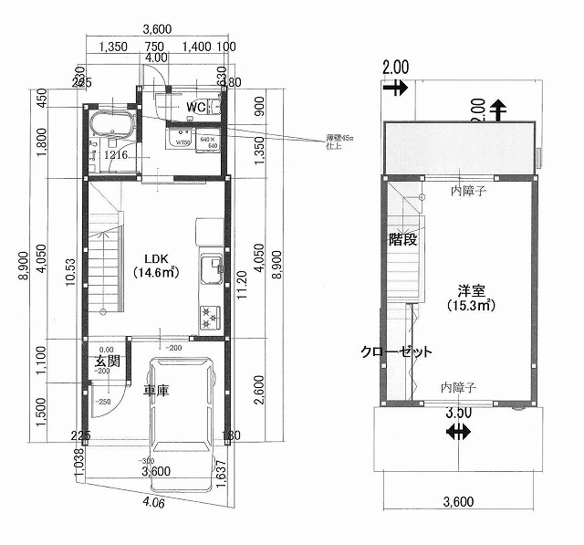 市バス停 梅津西浦町 徒歩4分
構造:木造
土地面積:38.7平米 ( 11.7坪 ) 建物面積:44.54平米 ( 13.47坪 )