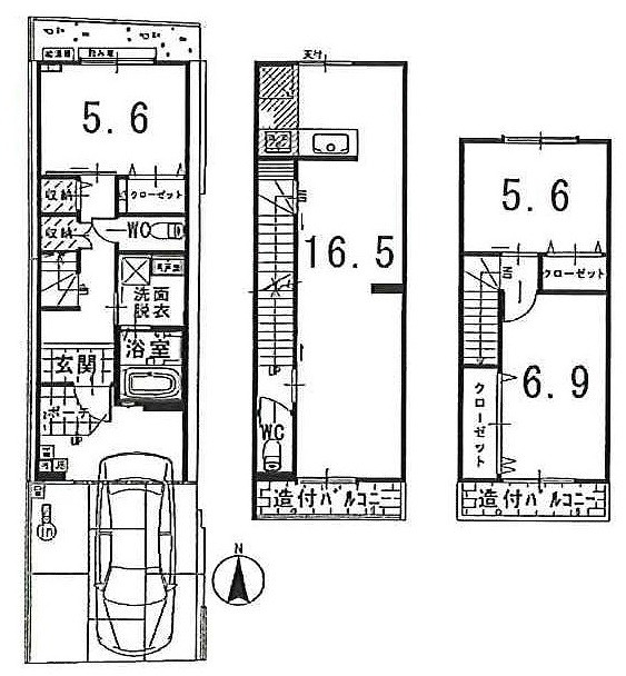 京福 帷子ノ辻駅 徒歩11分
構造:木造
土地面積:62.39平米 ( 18.87坪 ) 建物面積:87.93平米 ( 26.59坪 )