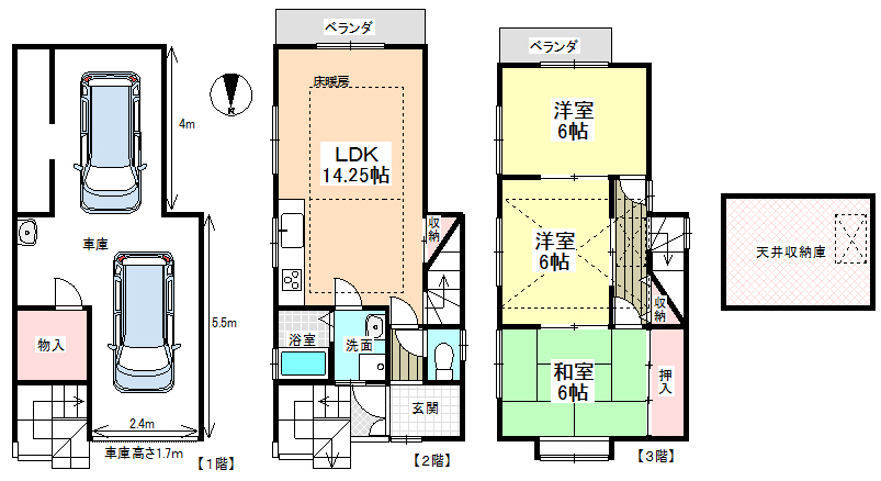 京福 帷子ノ辻駅 徒歩14分
構造:木造・鉄筋コンクリート造
土地面積:47.24平米 ( 14.29坪 ) 建物面積:102.05平米 ( 30.87坪 )
