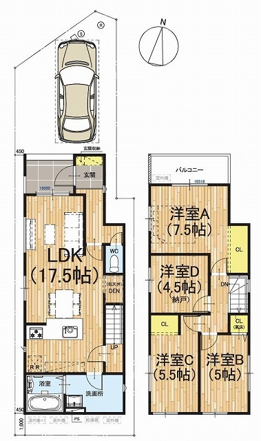 阪急 松尾大社駅 徒歩19分
構造:木造
土地面積:94.03平米 ( 28.44坪 ) 建物面積:92.73平米 ( 28.05坪 )