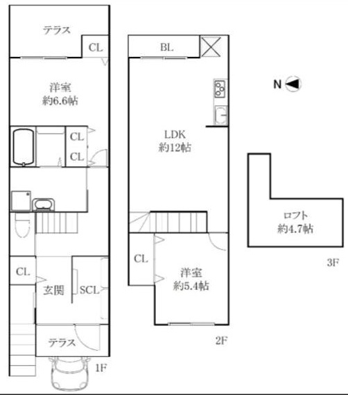 地下鉄 太秦天神川駅 徒歩8分
構造:木造・鉄筋コンクリート造
土地面積:57.79平米 ( 17.48坪 ) 建物面積:82.05平米 ( 24.82坪 )