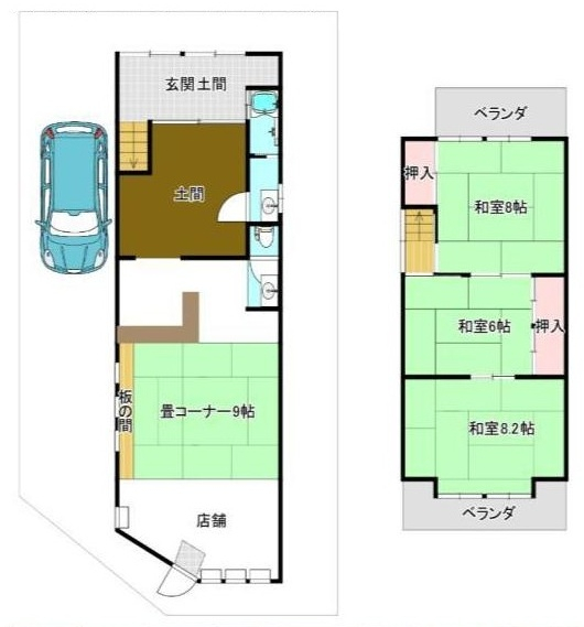JR 太秦駅 徒歩12分
構造:木造
土地面積:89.84平米 ( 27.17坪 ) 建物面積:102.7平米 ( 31.06坪 )