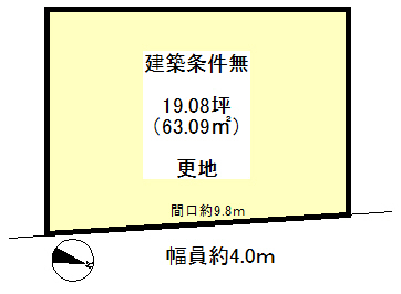 JR 嵯峨嵐山駅 徒歩15分
土地面積:63.09平米 ( 19.08坪 )