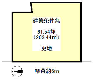 JR 嵯峨嵐山駅 徒歩20分
土地面積:203.44平米 ( 61.54坪 )