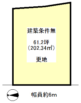 JR 嵯峨嵐山駅 徒歩20分
土地面積:202.34平米 ( 61.2坪 )