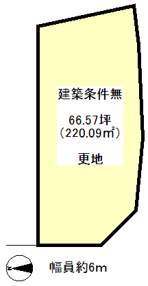 JR 嵯峨嵐山駅 徒歩20分
土地面積:220.09平米 ( 66.57坪 )