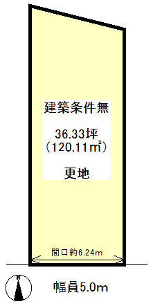 JR 嵯峨嵐山駅 徒歩9分
土地面積:120.11平米 ( 36.33坪 )