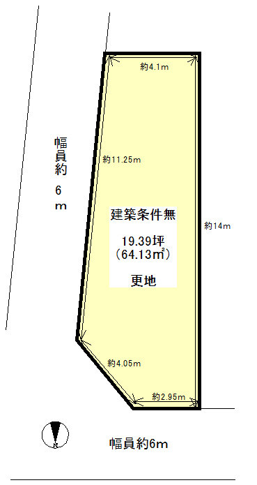 JR 花園駅 徒歩11分
土地面積:64.13平米 ( 19.39坪 )