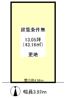JR 太秦駅 徒歩5分
土地面積:43.16平米 ( 13.05坪 )