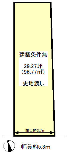 �s�o�X��@�~�ÐΓ咬�@�k��6���@
�y�n�ʐ�:96.77���� ( 29.27�� )�@