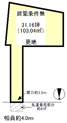 �n���S�@���`�V�_��w�@�k��7���@
�y�n�ʐ�:103.04���� ( 31.16�� )�@