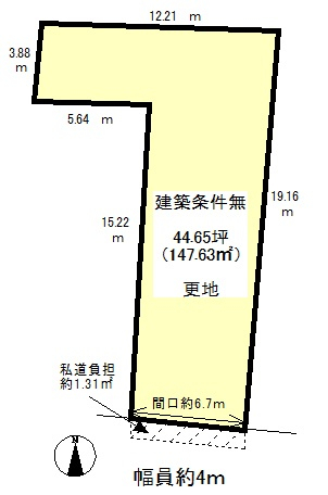 �i�q�@���`�w�@�k��11���@
�y�n�ʐ�:147.63���� ( 44.65�� )�@