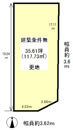 �i�q�@���`�w�@�k��12���@
�y�n�ʐ�:117.73���� ( 35.61�� )�@