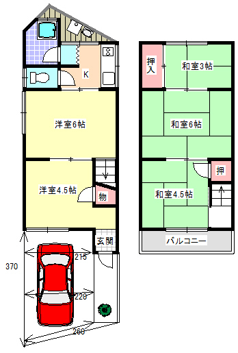 太秦広隆寺駅 徒歩5分 
構造:木造